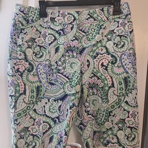 Talbots Multicolor Paisley Shorts